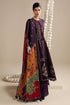 Dhanak Fabric - 3 Piece Unstitched Embroidered Dress With Printed Shawl ZH-3065
