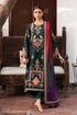 Dhanak Fabric - 3 Piece Unstitched Embroidered Dress With Printed Shawl JZ-3050