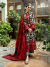 3 Piece Unstitched Digital Printed Heavy Embroidered Lawn Suit ( Fine Printed Lawn Dupatta )