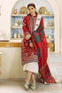 ZS 2550-3 Piece Unstitched Heavy Embroidered Lawn Suit ( Fine Printed Poly Lawn Dupatta)