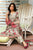 MB 425-3 Pcs Digital Printed Lawn Shirt Trouser and Dupatta with Embroidered Patches