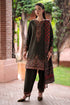 JZ 3035-3 Piece Unstitched Embroidered Dhanak Fabric With Digital Printed Shawl