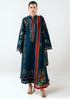 HR 3025 - 3 Piece Unstitched Heavy Embroidered Dhanak Suit ( Digital Printed Shawl)
