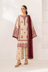 BQ 2950 - 3 Piece Unstitched Heavy Embroidered Dhanak Fabric With Embroidered Dhanak Shawl
