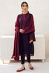 JZ 2910 - 3 Piece Unstitched Embroidered Dhanak Fabric With Dhanak Shawl