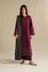 IZ-2705-3 Piece - Unstitched Embroidered Lawn Fabric