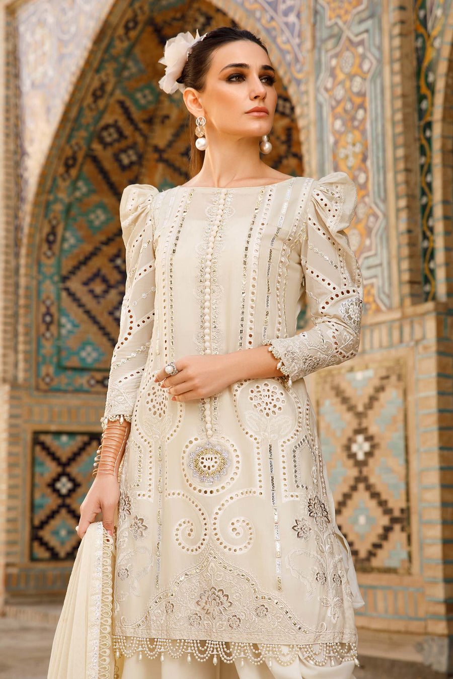 Embroidered Latest Trendy chicken White Dress, Machine wash, Ethnic Wear at  Rs 1299 in Jaipur