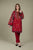 2Pc Fully Embroidered Linen Dress Embroidered Sleeves KS-760 DhanakStore 